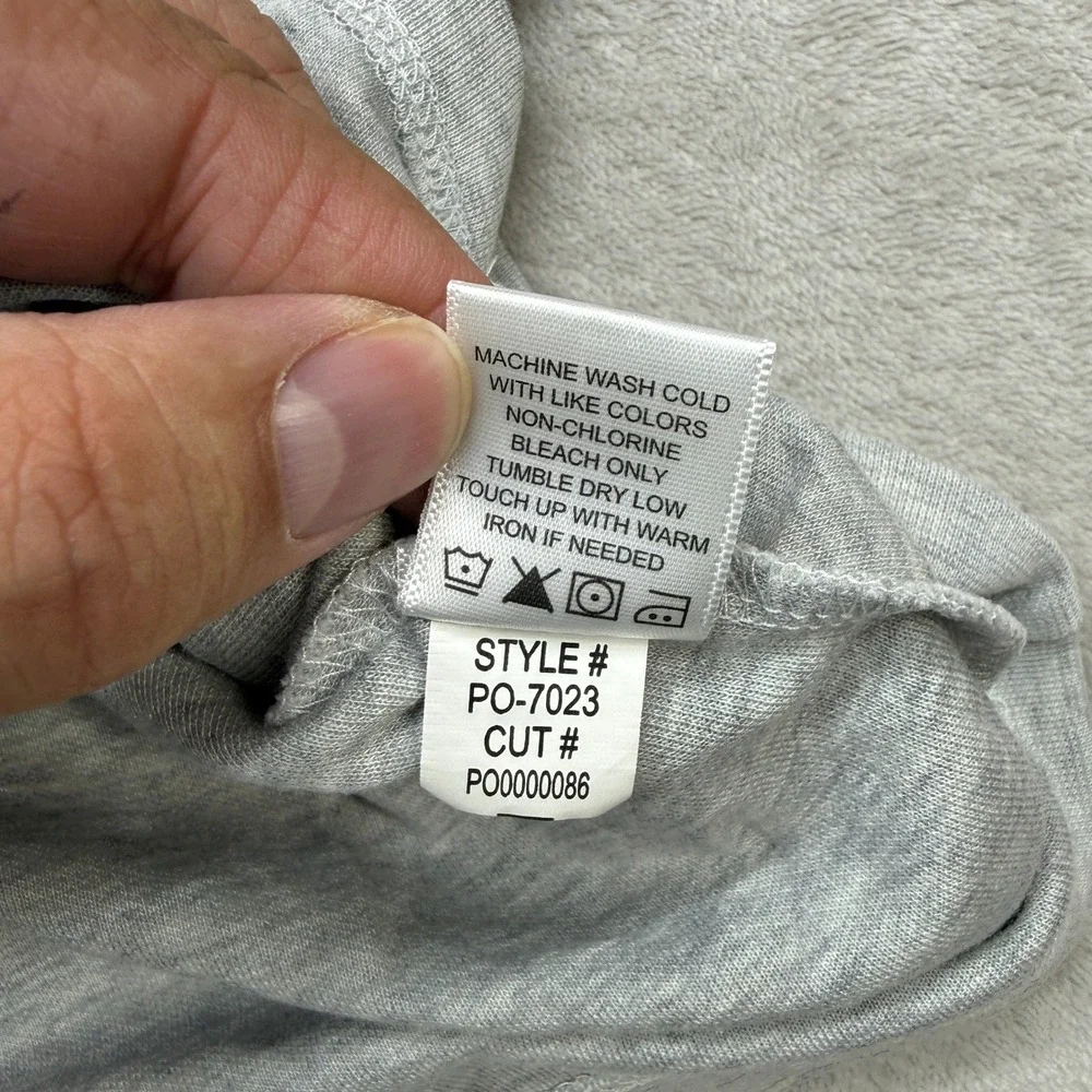 Mizzen+Main Quarter Zip Pullover Mens XL Grey Heathered Mock Neck Stretch Light